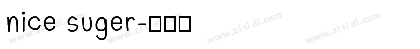 nice suger字体转换